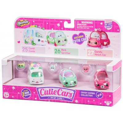 License 2 Play - Cutie Car Shopkins S1 3PK, Candy Combo   564345102
